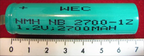 NMH NB 2700-1Z 2700 MAH 1,2V