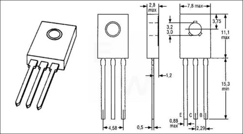 BD 439 PHILIPS NPN 60V 4A 36W TO126