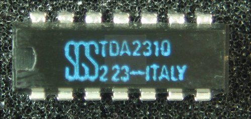 TDA 2310 2X AF-NF-PREAMP (HIFI), ±22V  SGS ITALY