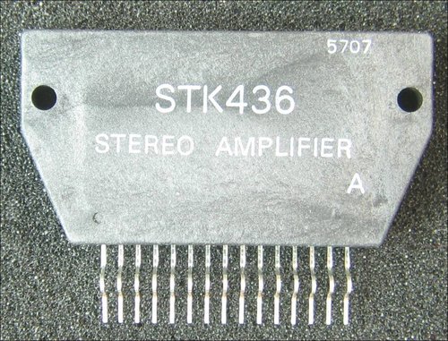 STK 436  DUAL POWER AUDIO AMPLIFIER (2X10W)SUPPLY