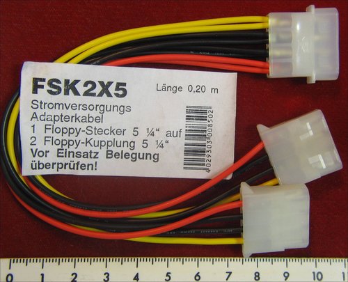 FSK2X5 FLOPPY STROMVERSORGUNGSKABEL