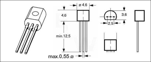 2 SB 1010 Transistor PNP 40V 2A 0,75W 100MHz TO92