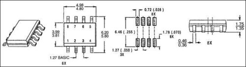 93 C 46 AM1 SMD EEPROM SER 5V 128X8-64X16