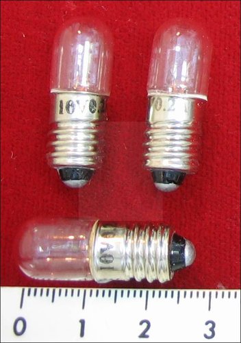 KLR 102 LAMPE E10 10V 200MA ROEHRE