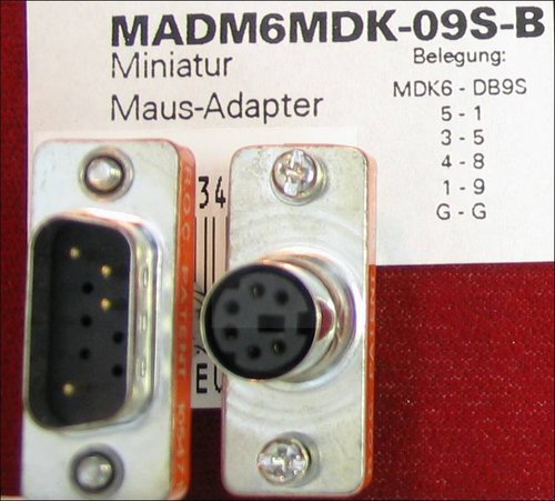 MADM6MDK-09S-B MAUS-ADAPTER MINI 6MDK-095