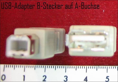 USBA-BA-SB USB ADAPTER B STECKER A BUCHSE