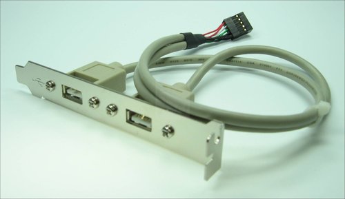 USB-BK-AA-10D USB-BRACKET 2XUSB AN 1X10-POL.