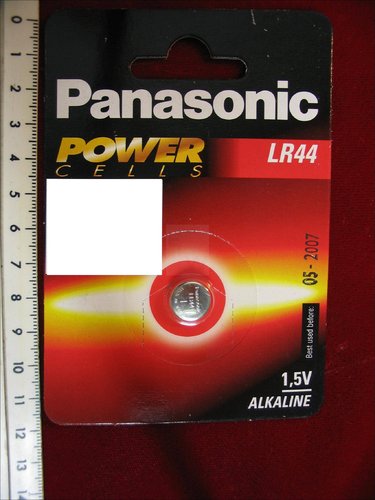 LR 44 PANASONIC (= AG 13, A76,)