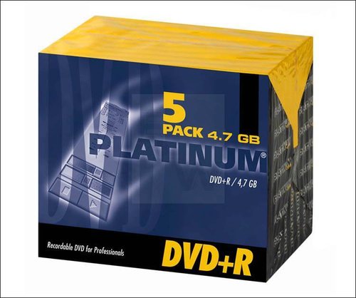 DVDPR5  DVD+R Roh.Platinum 5x Jewelc