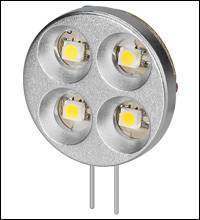 LED G4S WARM WEIss 4 SMD3528 METALL 60LM