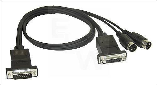 MIDI-INTERFACE-KABEL IN-OUT CA. 3M