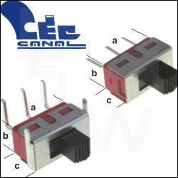 SL19121 SLIDE SWITCHES WITH STRAIGHT (SL19121)  TE