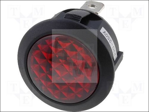 R9-92N-02-R SIGNALLEUCHTE 220V AC SNAP-IN NEON ROT