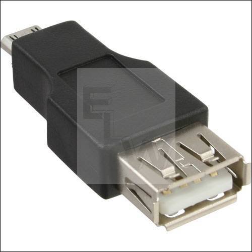 MICRO-USB ADAPTER, MICRO-B STECKER AN USB A BUCHSE