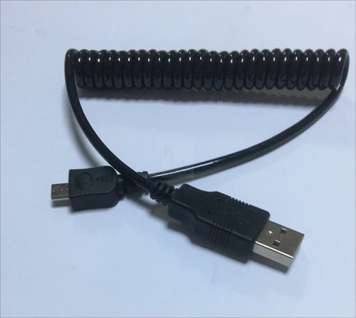 TCAB-144 KABEL; USB 2.0,SPIRALFOERMIG; USB A-STECKE