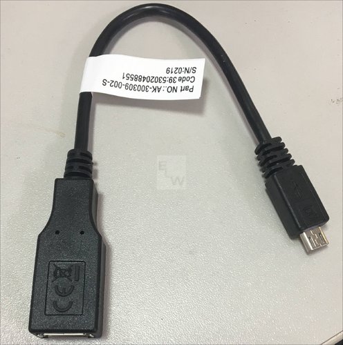 AK-300309-002-S KABEL; OTG, USB 2.0; USB A-BUCHSE,