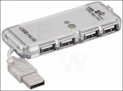 4-FACH USB 2.0 HI-SPEED HUB-VERTEILER