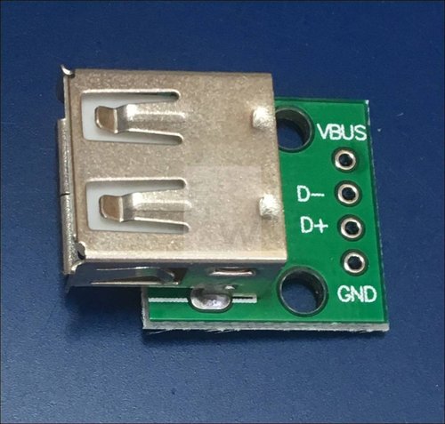 TYPE A FEMALE USB TO DIP 2.54MM PCB BOARD